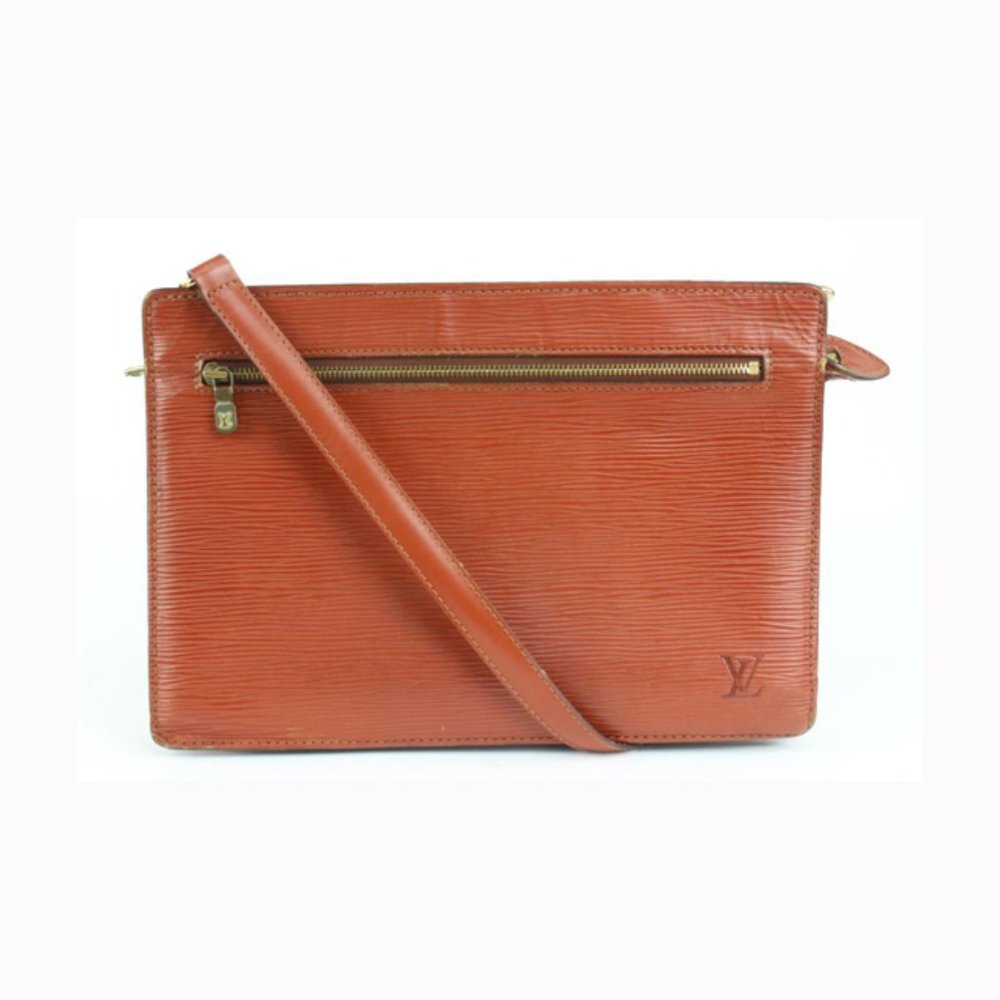 Louis Vuitton Brown Epi Leather Enghien 2way Bag with Strap 9lv1022